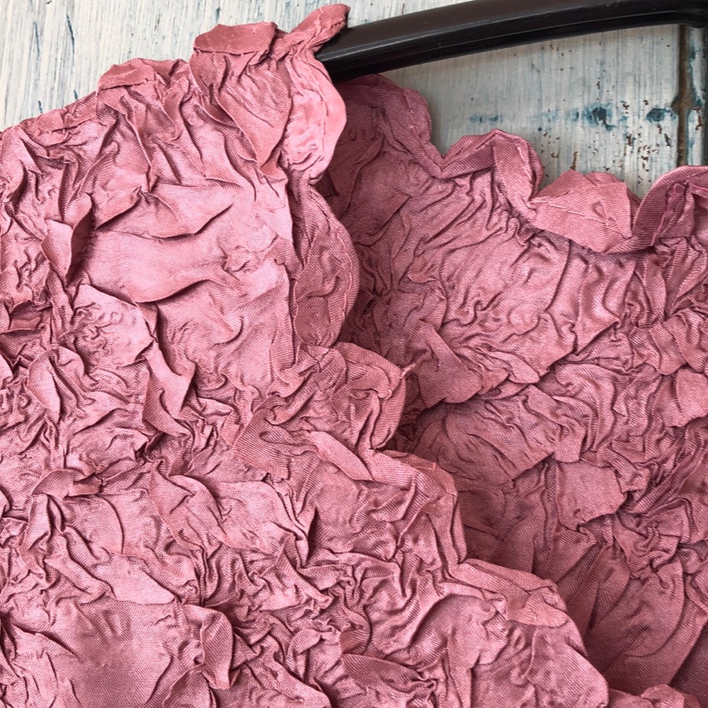Dusty rose colored stretch top - Picture 3 of 5